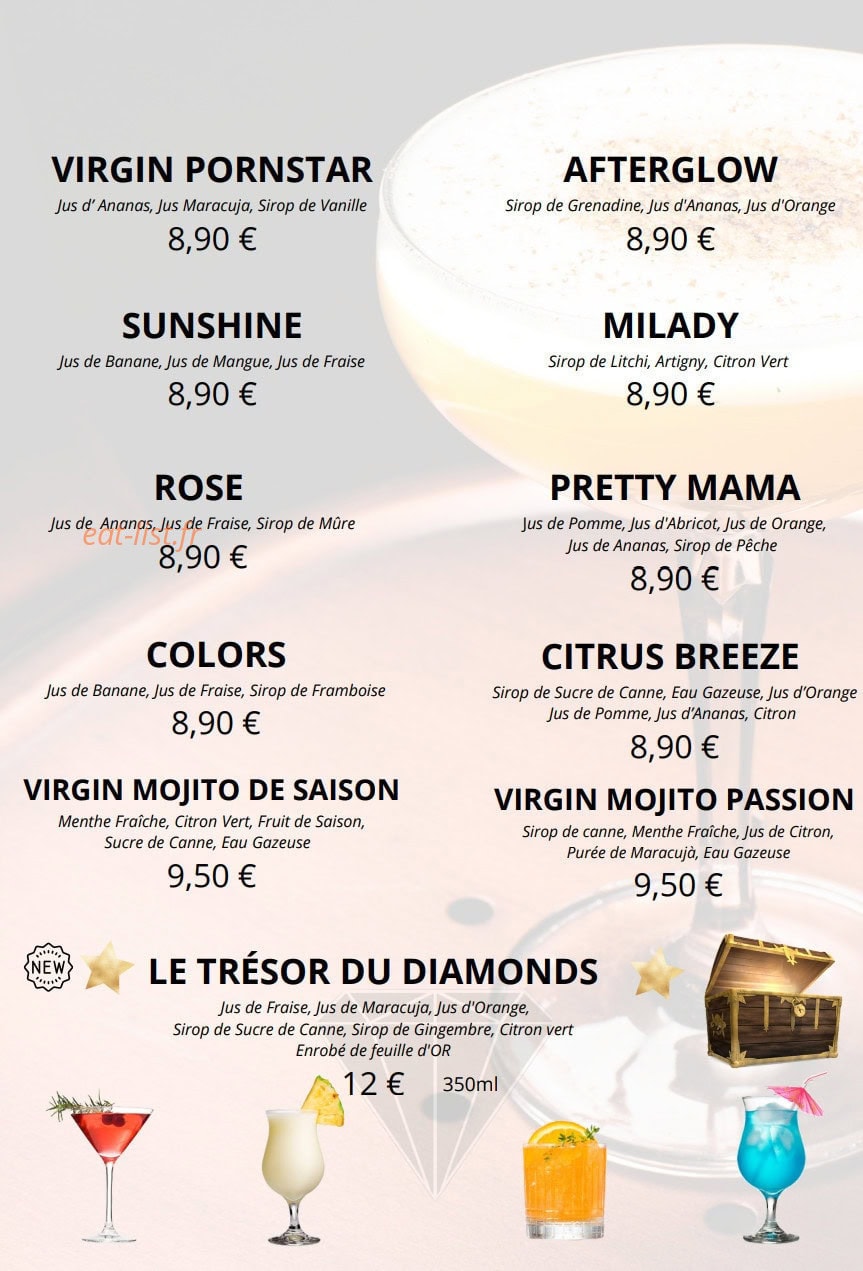 Diamonds Bar — carte page 8