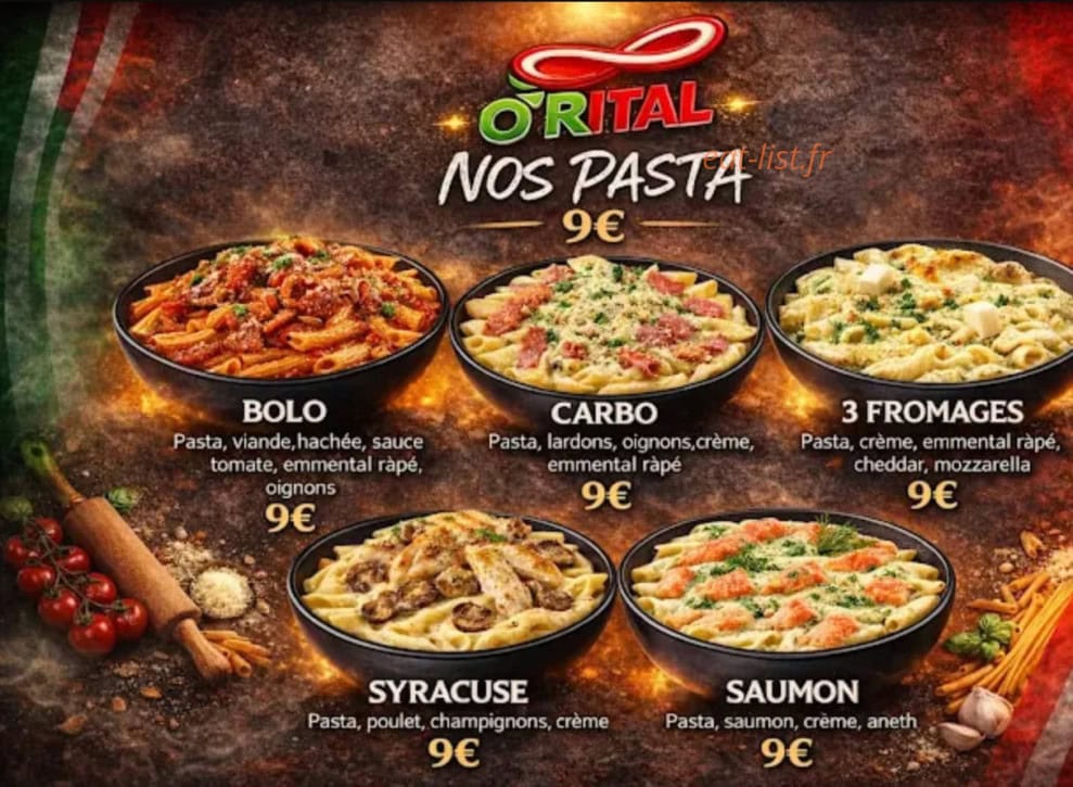 Carte et menu de Docteur Burger à Mulhouse — Pasta