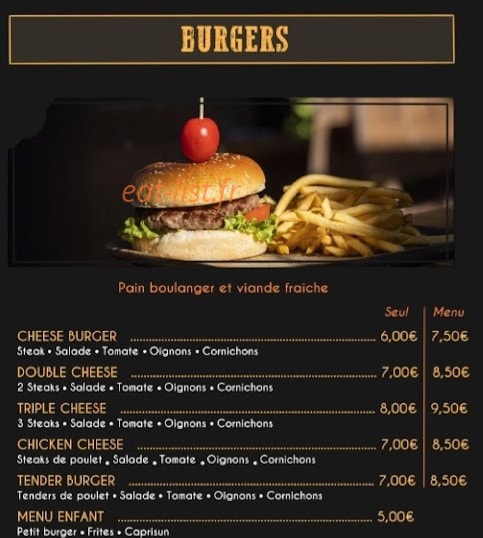 Eat House — carte page 3