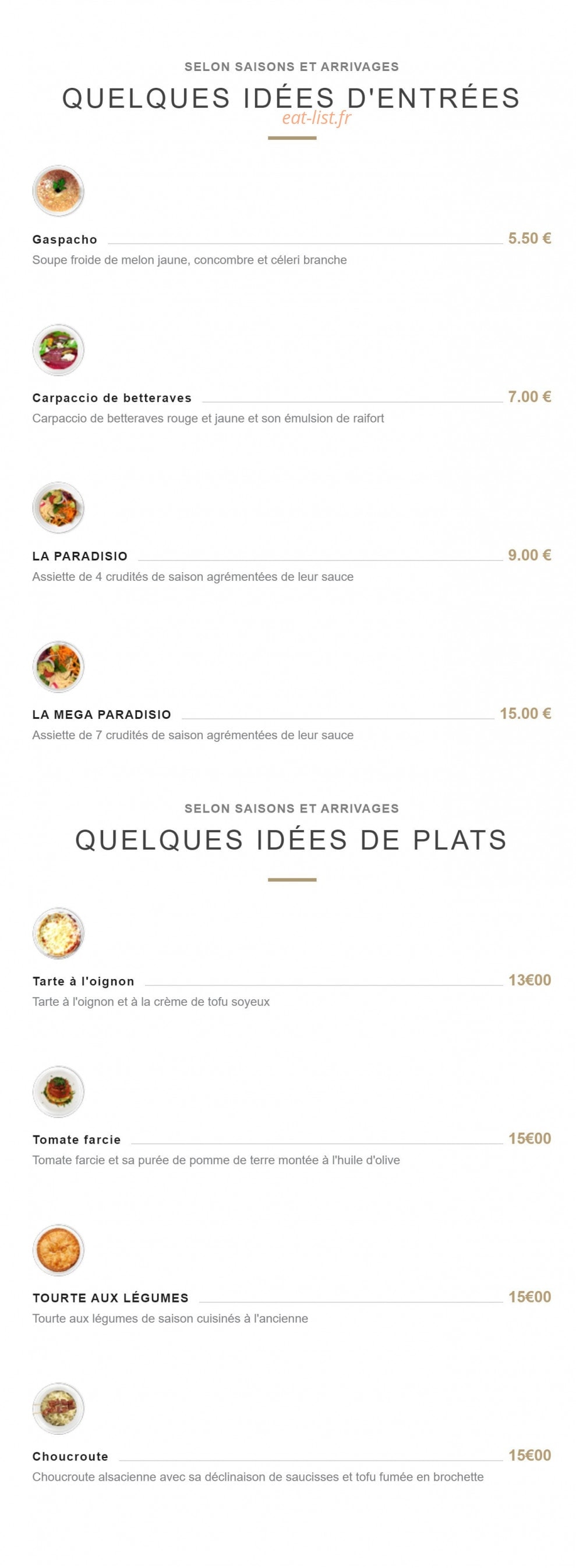 Eve au paradis vegan — carte page 3
