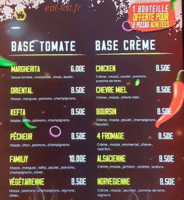 Family food — carte page 2
