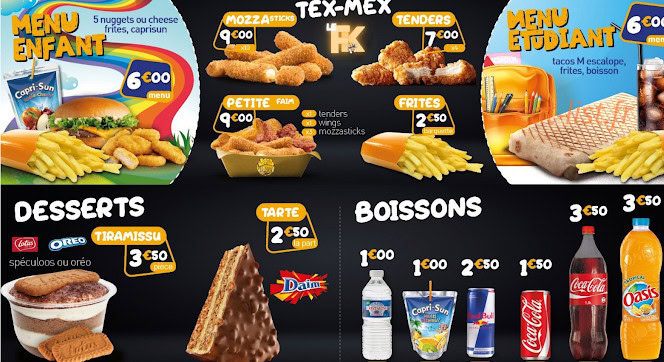 Food Korner — carte page 6