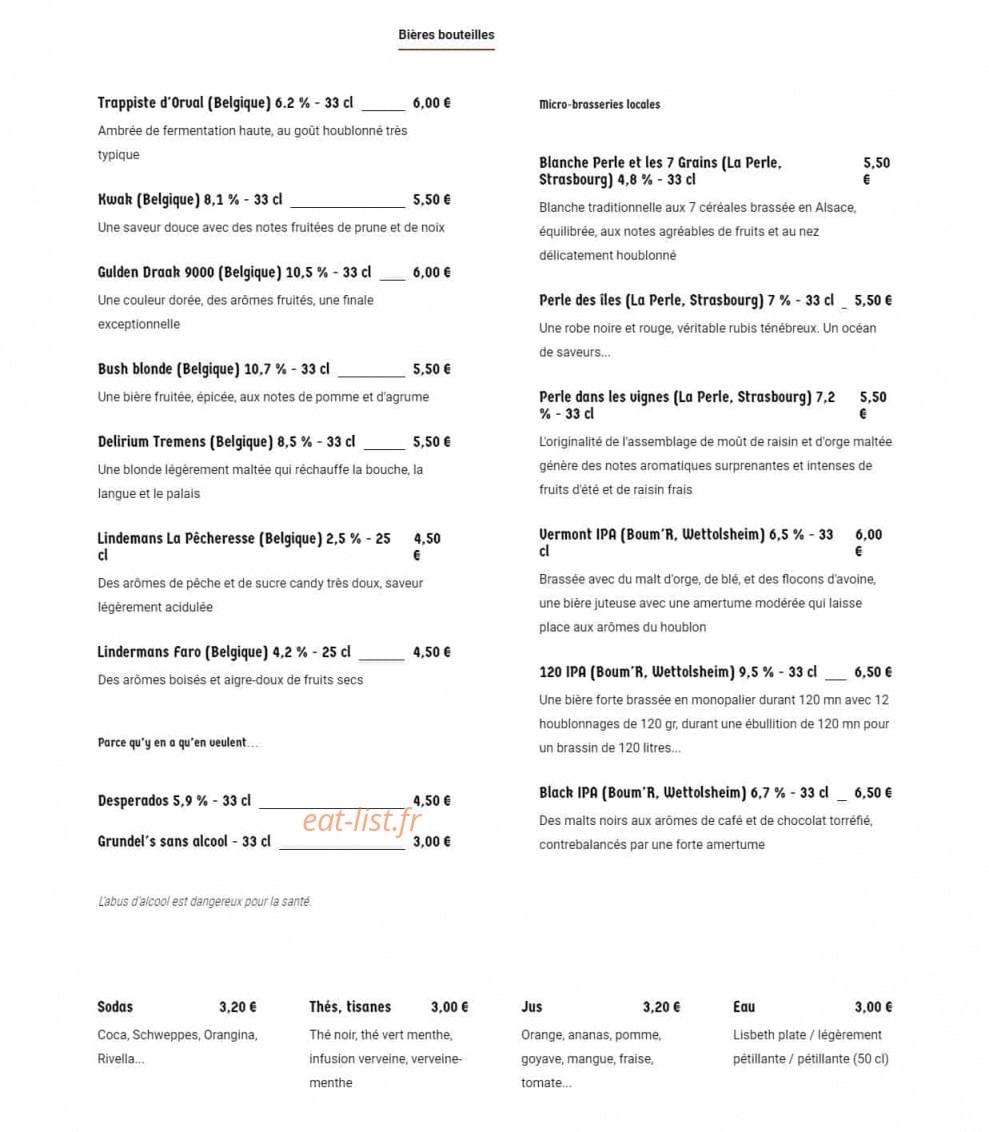 Gambrinus — carte page 3