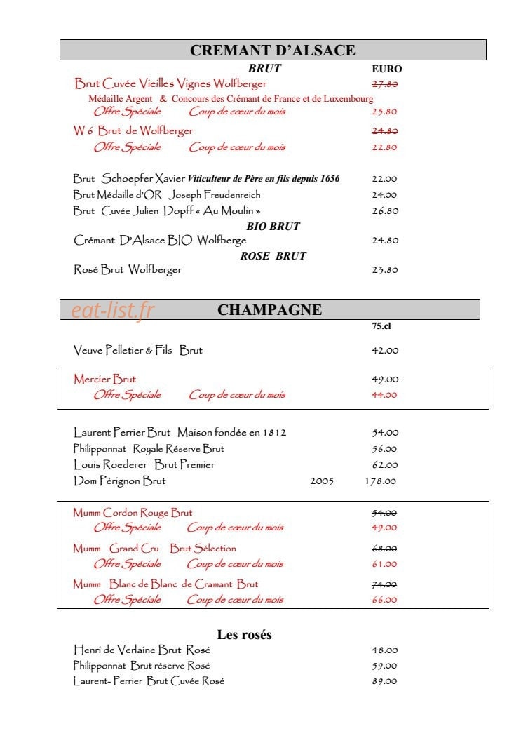 L'Auberge Du Zoo — carte page 9