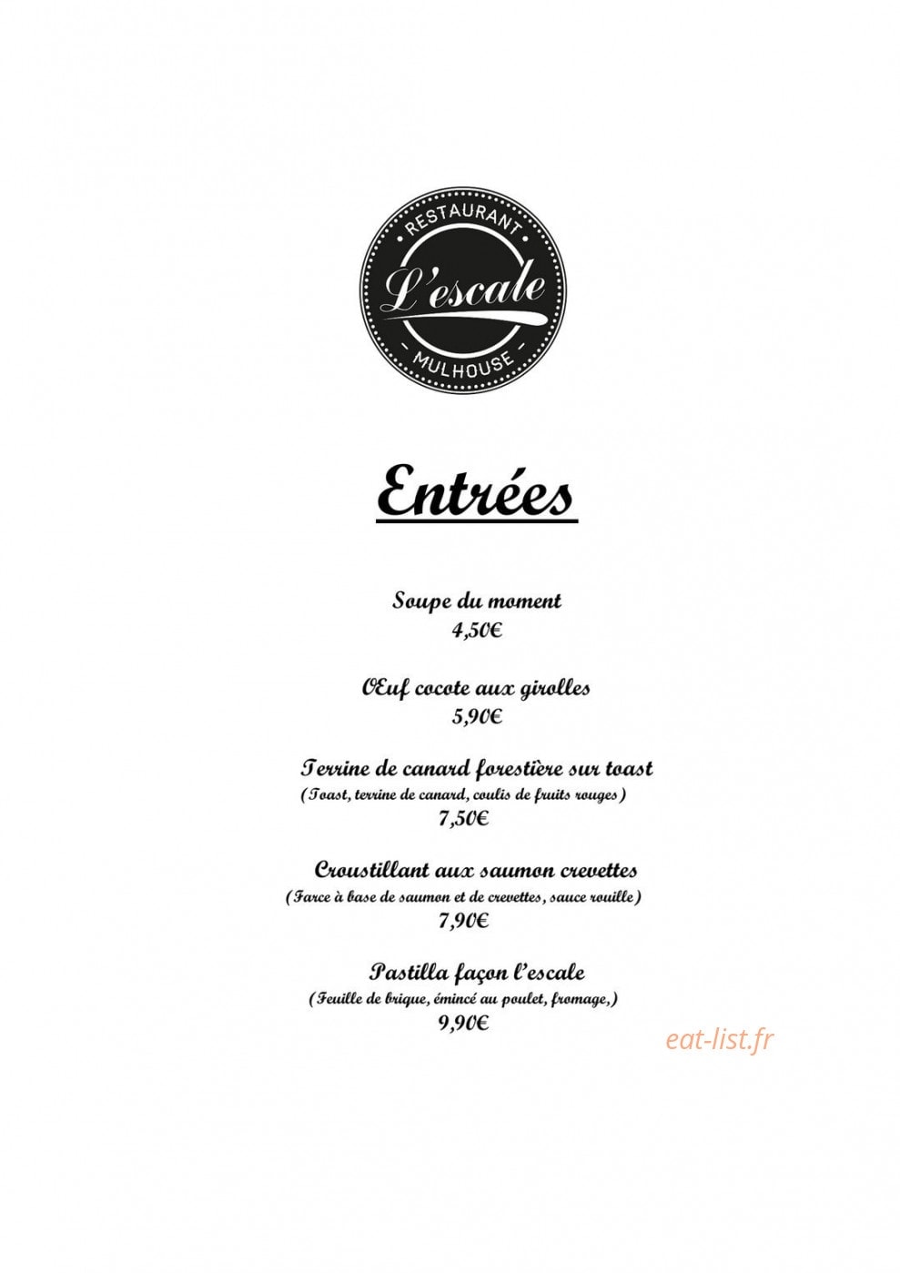 L'escale — carte page 2
