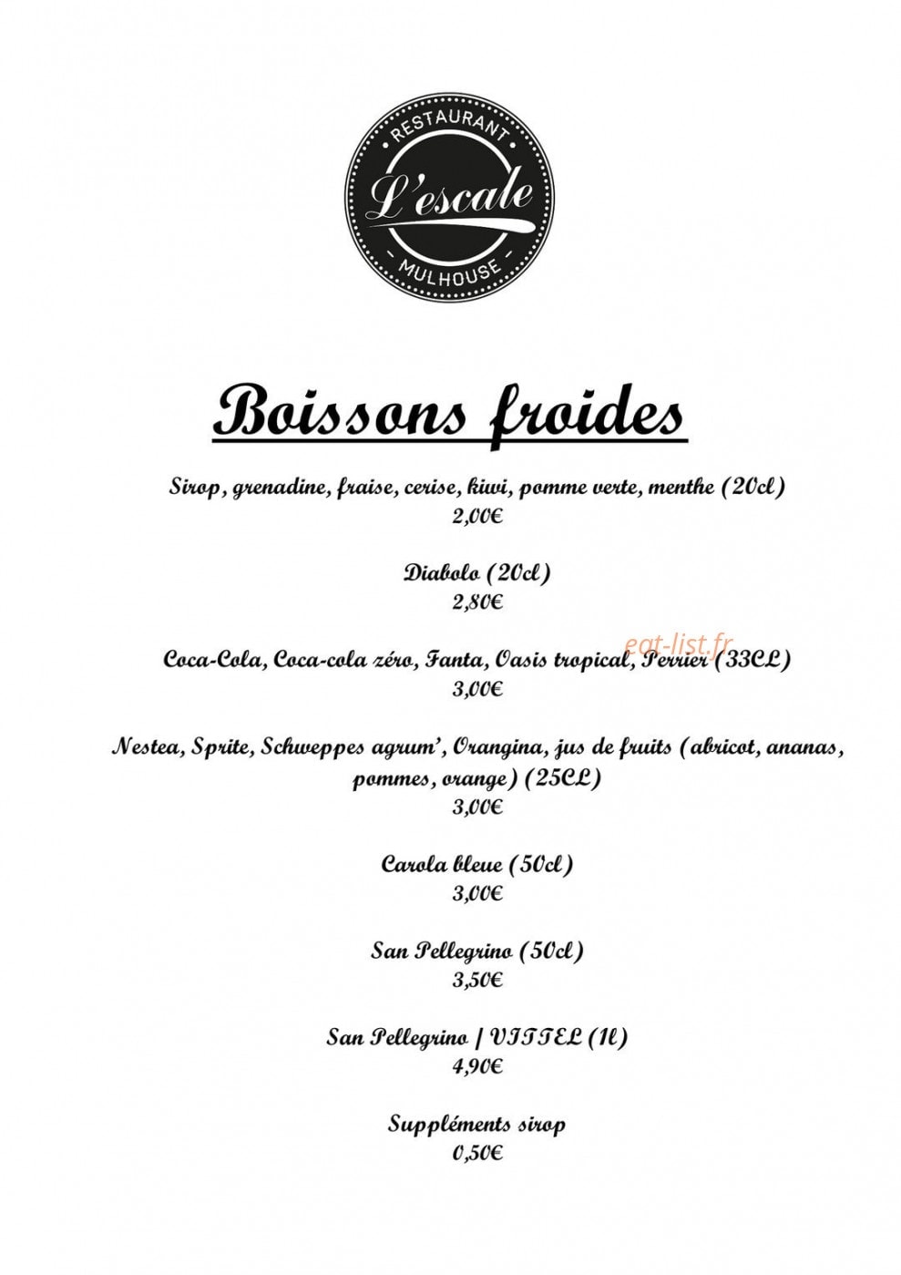 L'escale — carte page 6