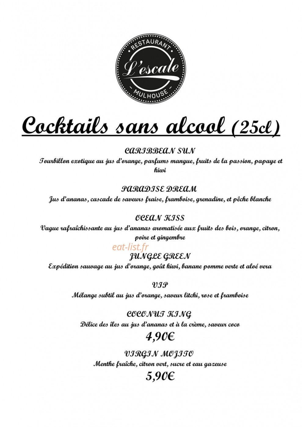 L'escale — carte page 7