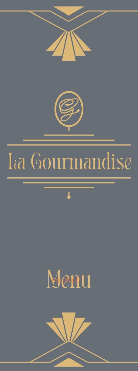 La Gourmandise — carte page 1