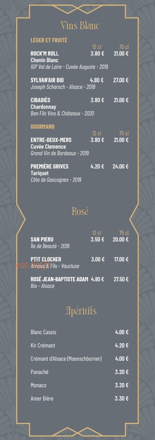 La Gourmandise — carte page 7