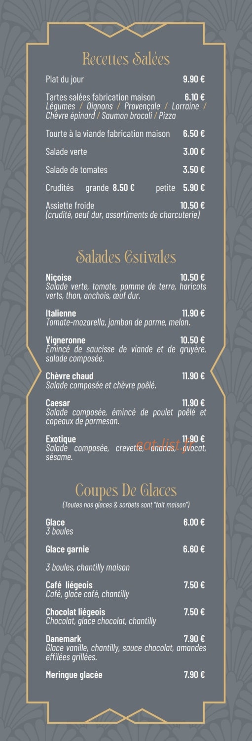 La Gourmandise — carte page 2