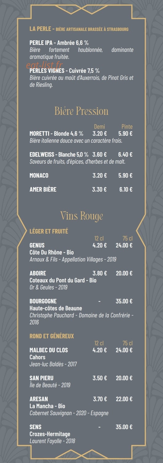 La Gourmandise — carte page 6