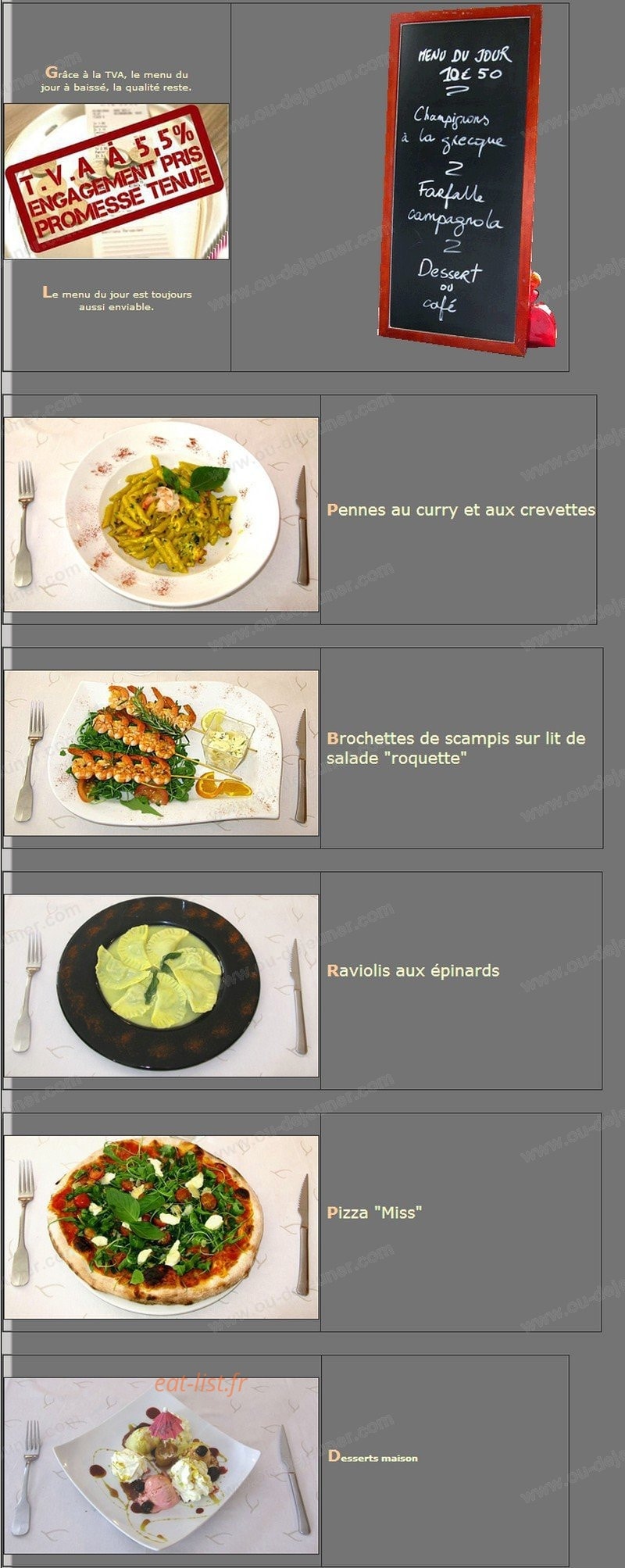 La Toscana — carte page 1