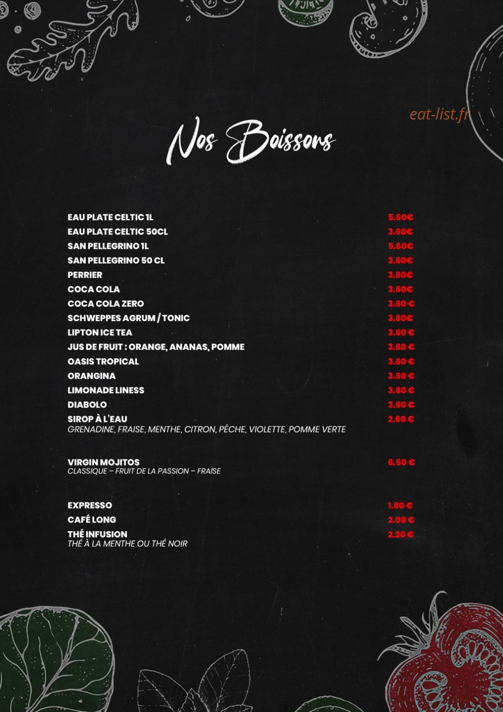 La Villa — carte page 6