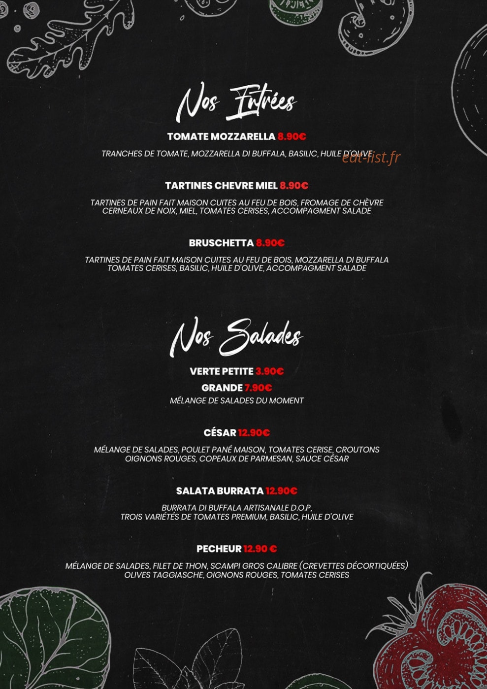 La Villa — carte page 1