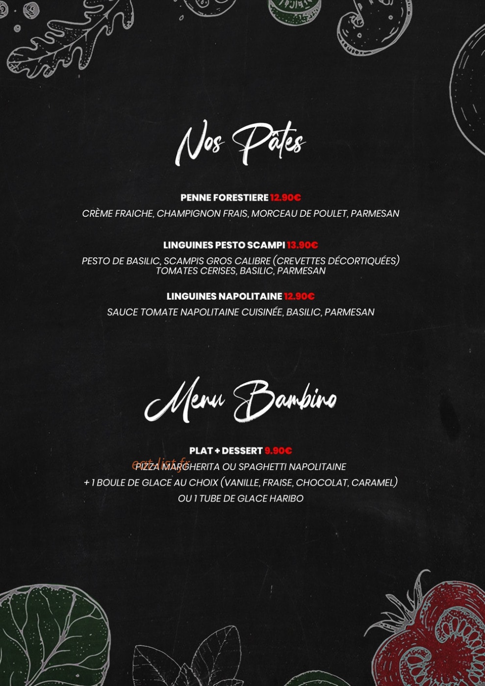 La Villa — carte page 5