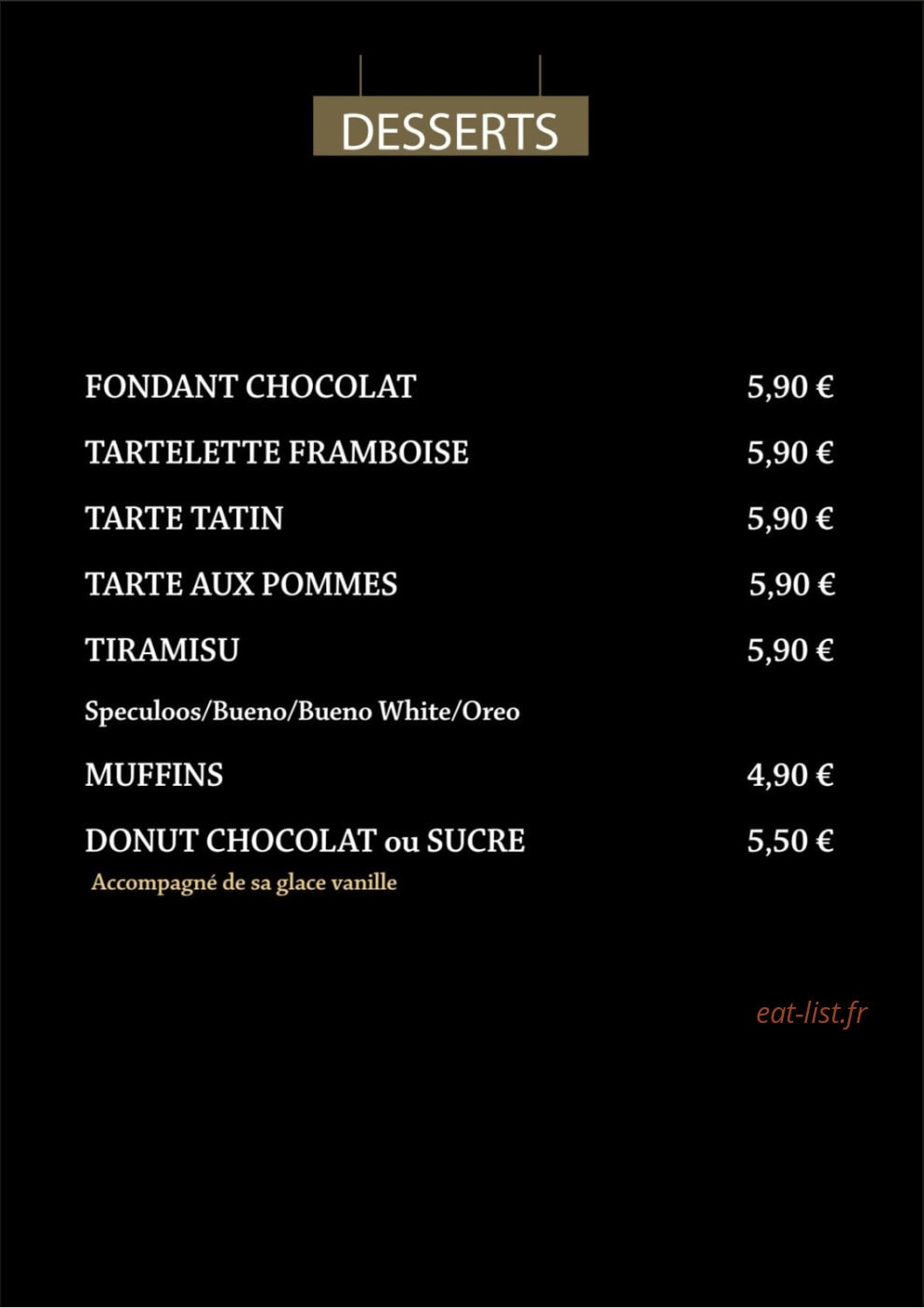 Le 23 Lounge — carte page 10