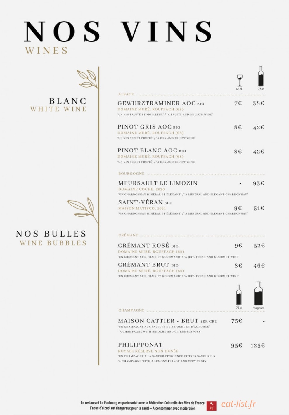 Le Faubourg — carte page 4