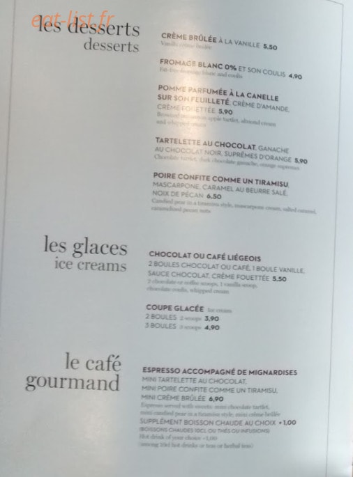 Le Grand Comptoir — carte page 2