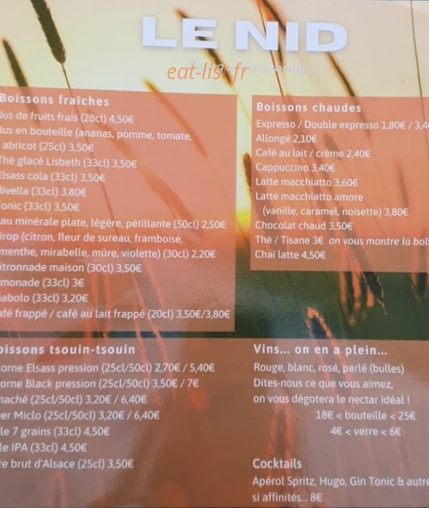 Le Nid — carte page 2