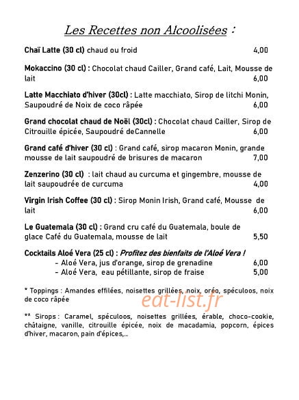 Le Temps D’une Pause — carte page 4