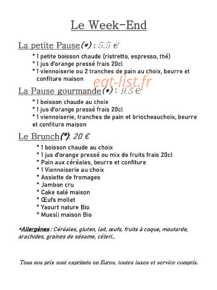 Le Temps D’une Pause — carte page 5