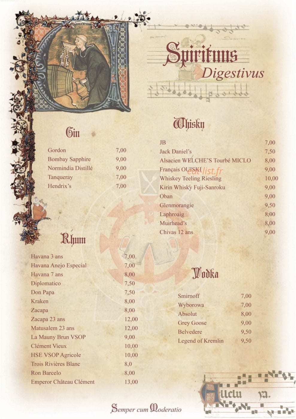 Le Vieux Couvent — carte page 9