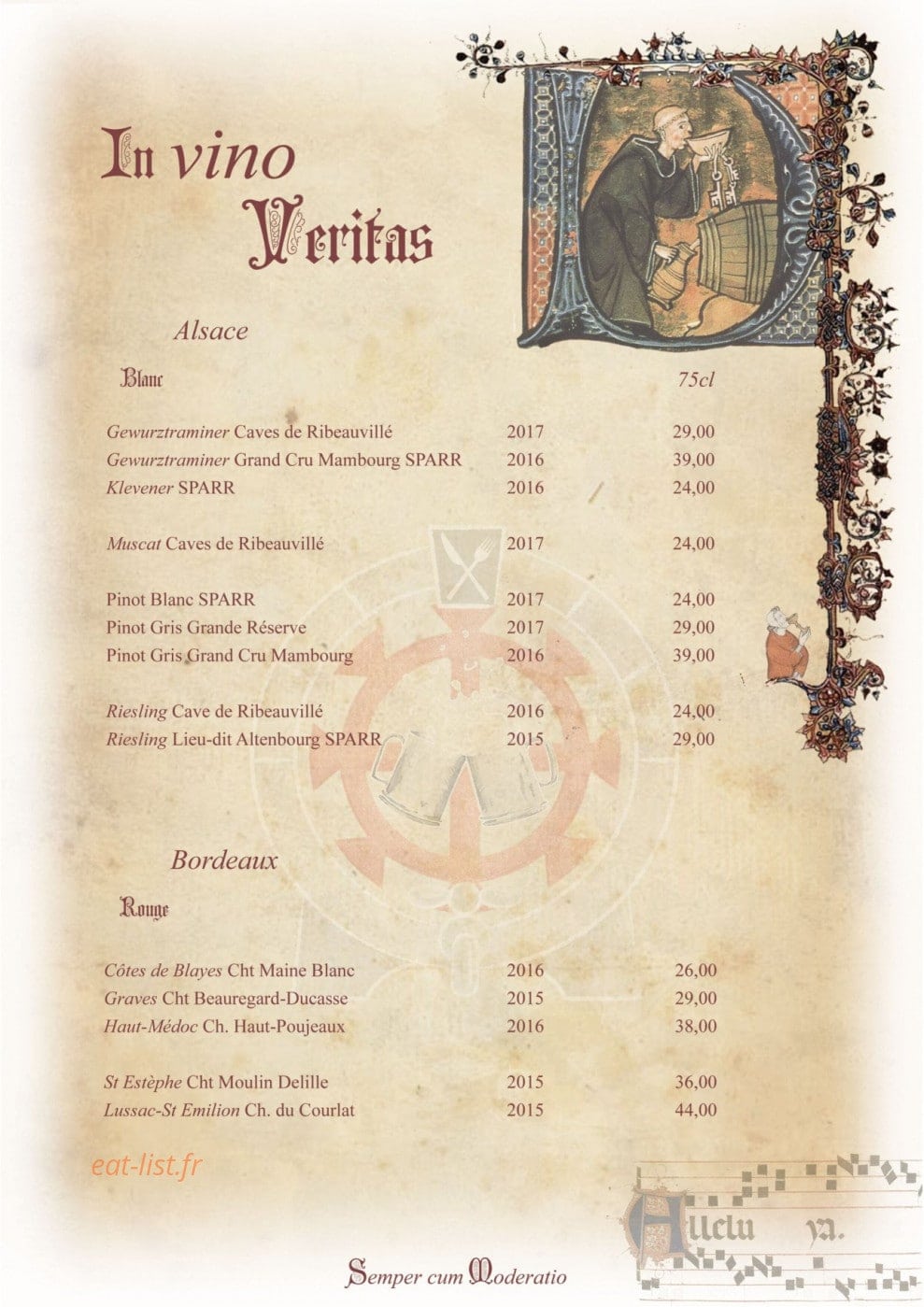 Le Vieux Couvent — carte page 6