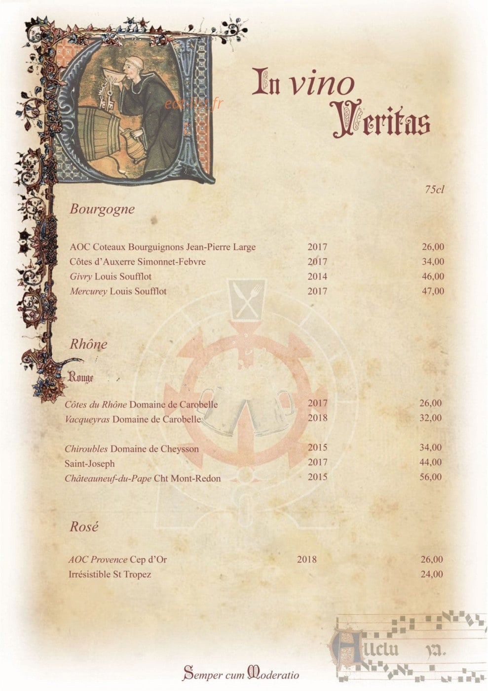 Le Vieux Couvent — carte page 7