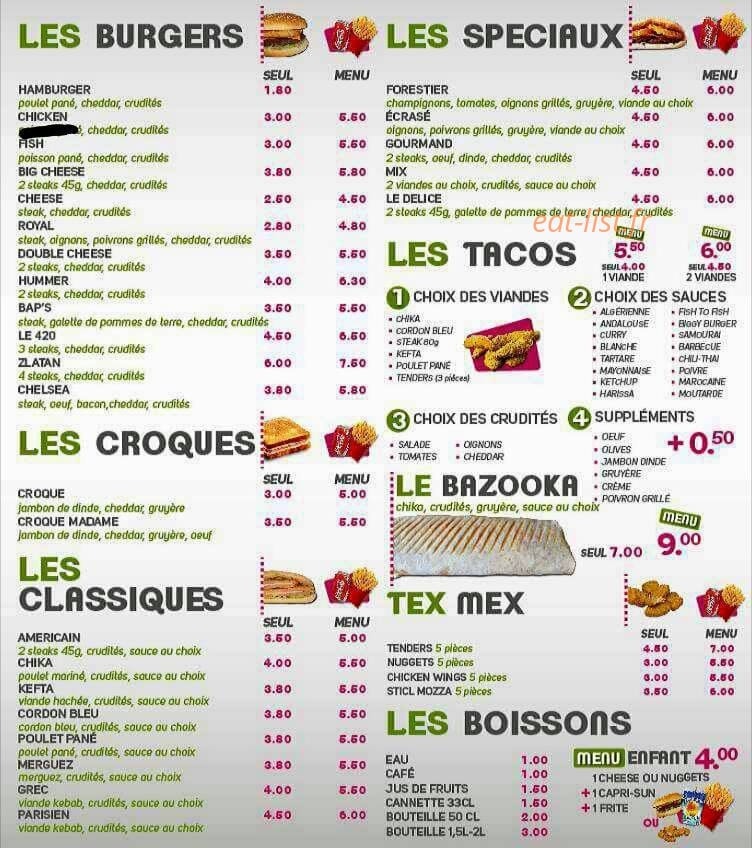 Les 3 Frères — carte page 1
