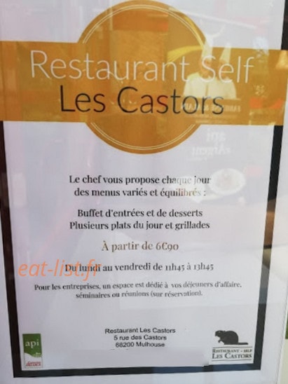 Les Castors — carte page 1