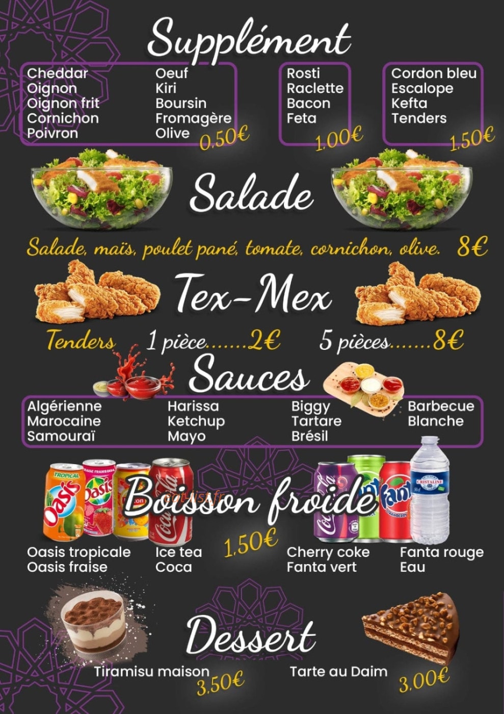 O'secret — carte page 3