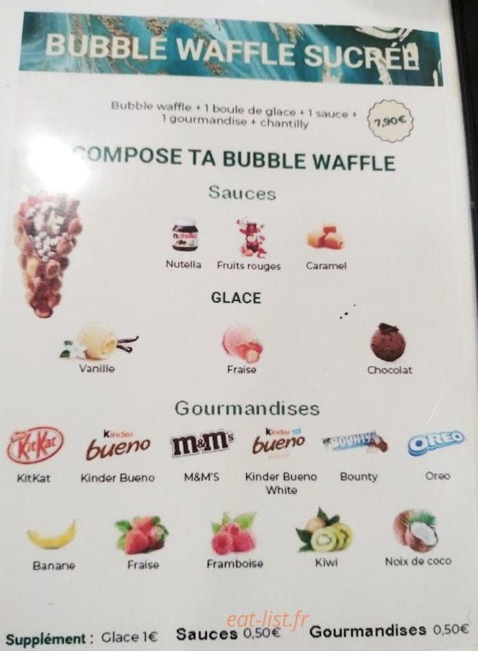 Plaisirs Gourmands — carte page 1