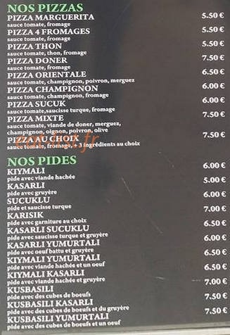 Restaurant Vauban — carte page 2
