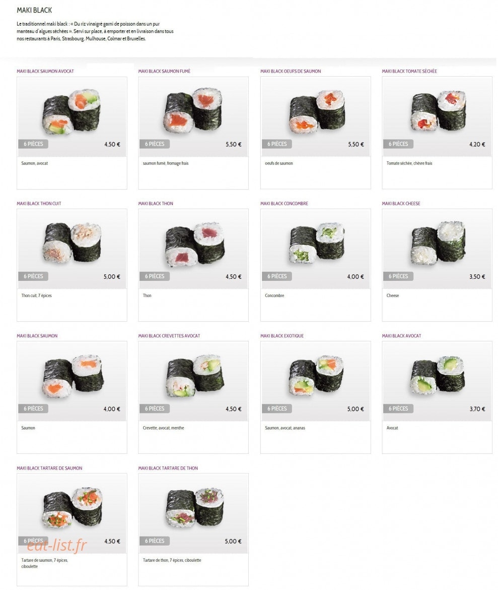 Resto Sushi'S — carte page 4