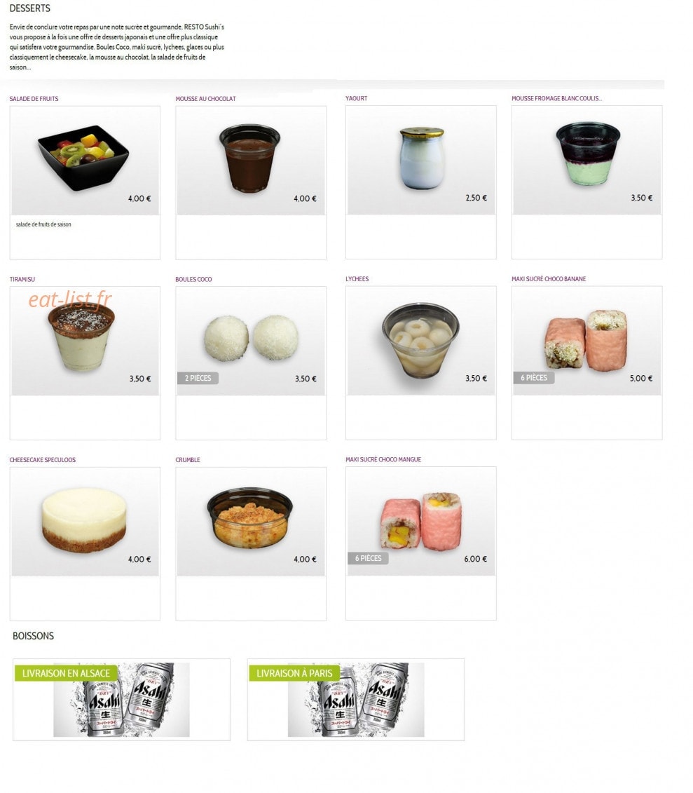 Resto Sushi'S — carte page 13