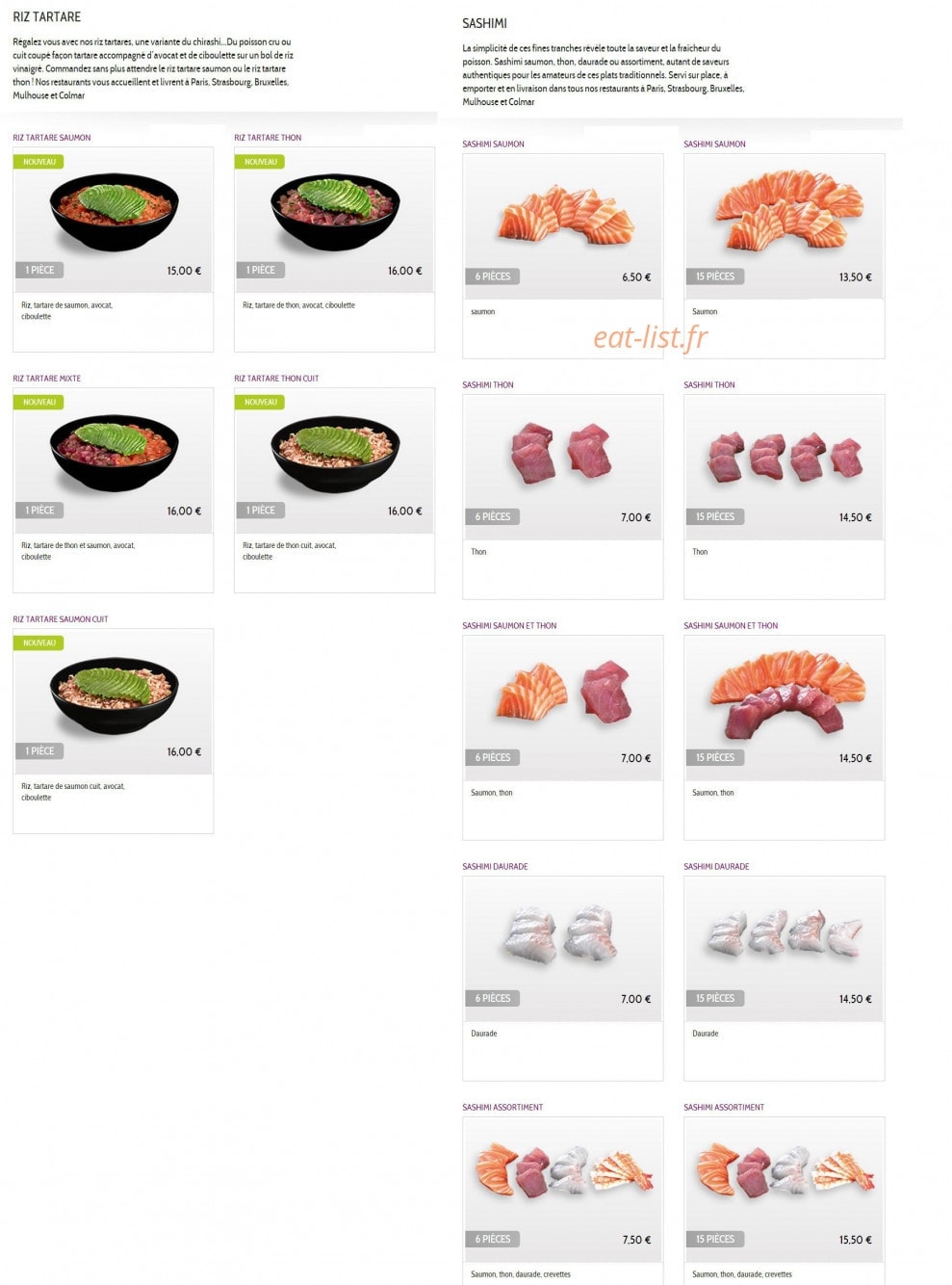 Resto Sushi'S — carte page 7