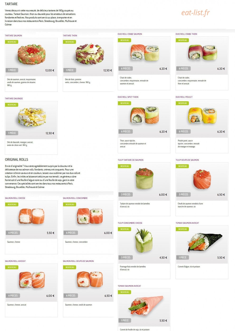 Resto Sushi'S — carte page 8