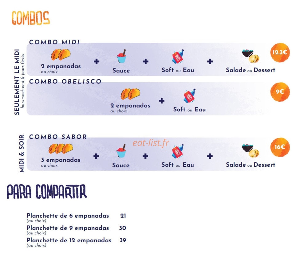 Sabor Argentina — carte page 2