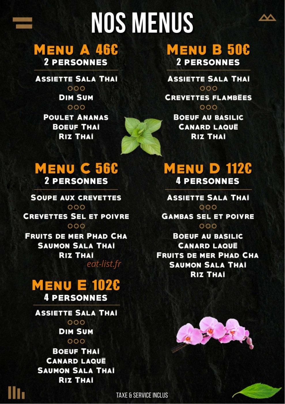 Salathai — carte page 3