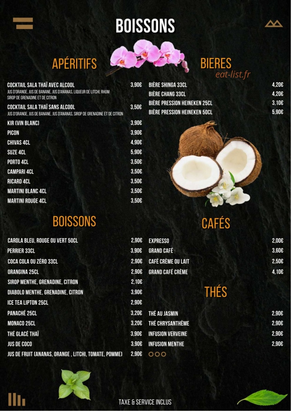 Salathai — carte page 2