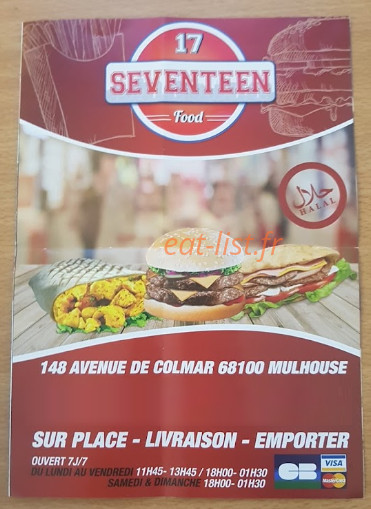 Seventeen — carte page 1