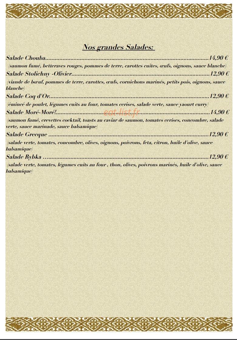 Stroganoff — carte page 4
