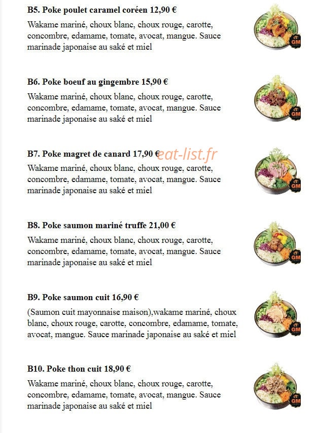 Sushi GM — carte page 6