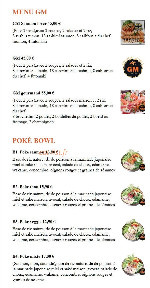 Sushi GM — carte page 5