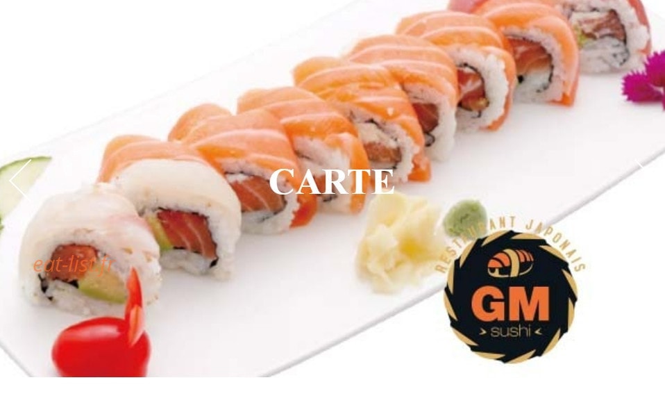 Sushi GM — carte page 1