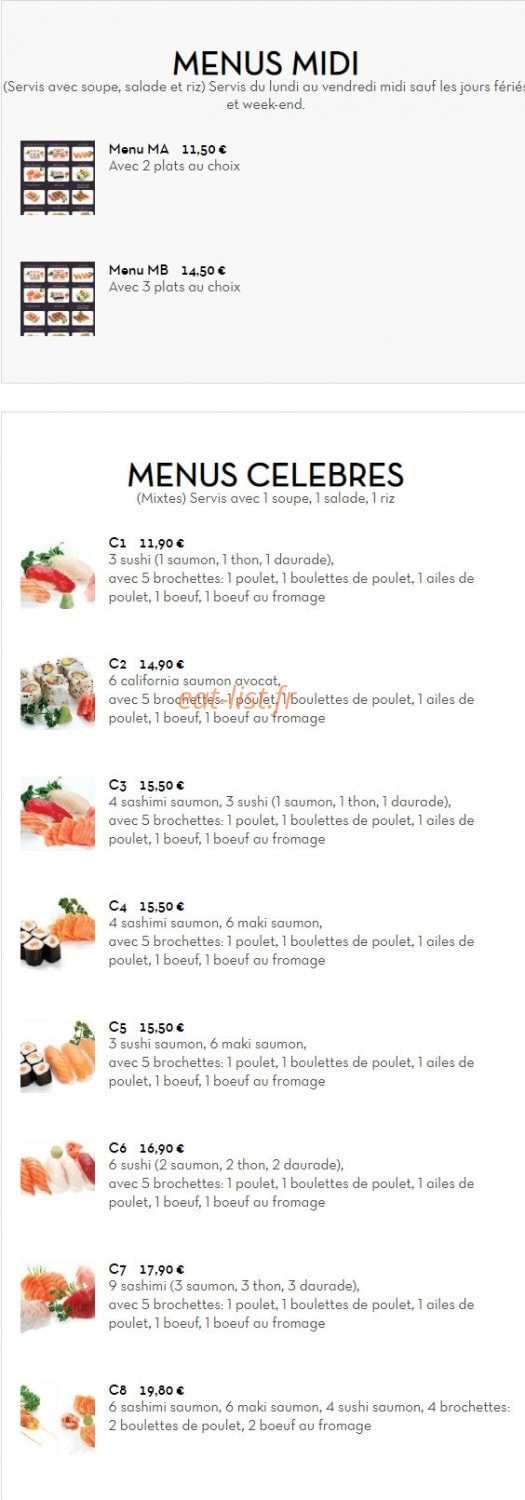 Sushi Line — carte page 10