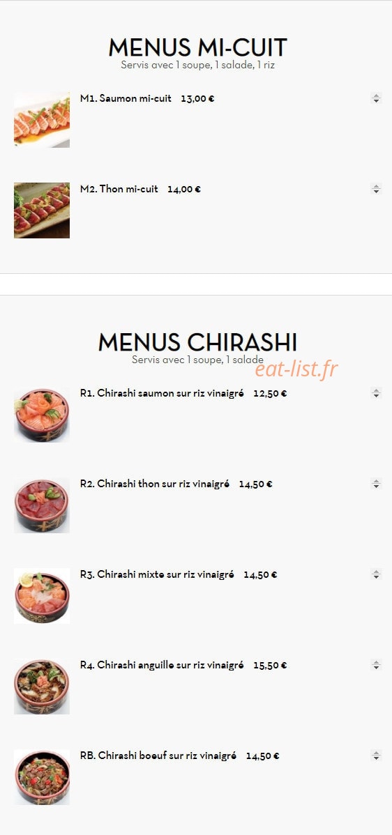 Sushi Line — carte page 5