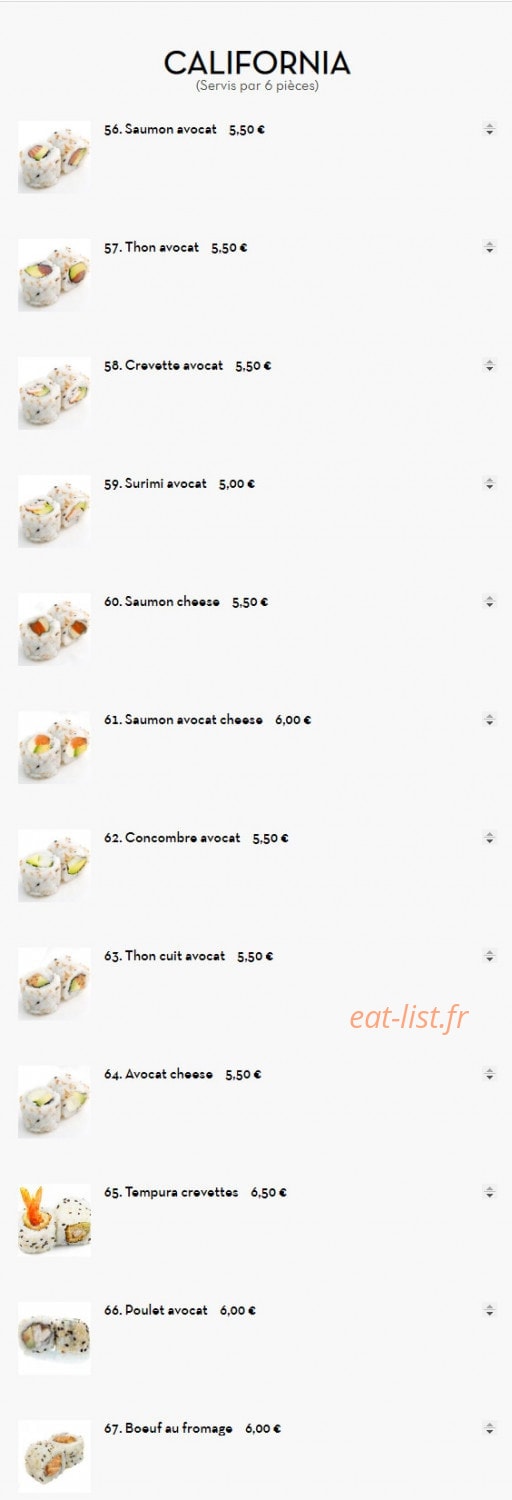 Sushi Line — carte page 3