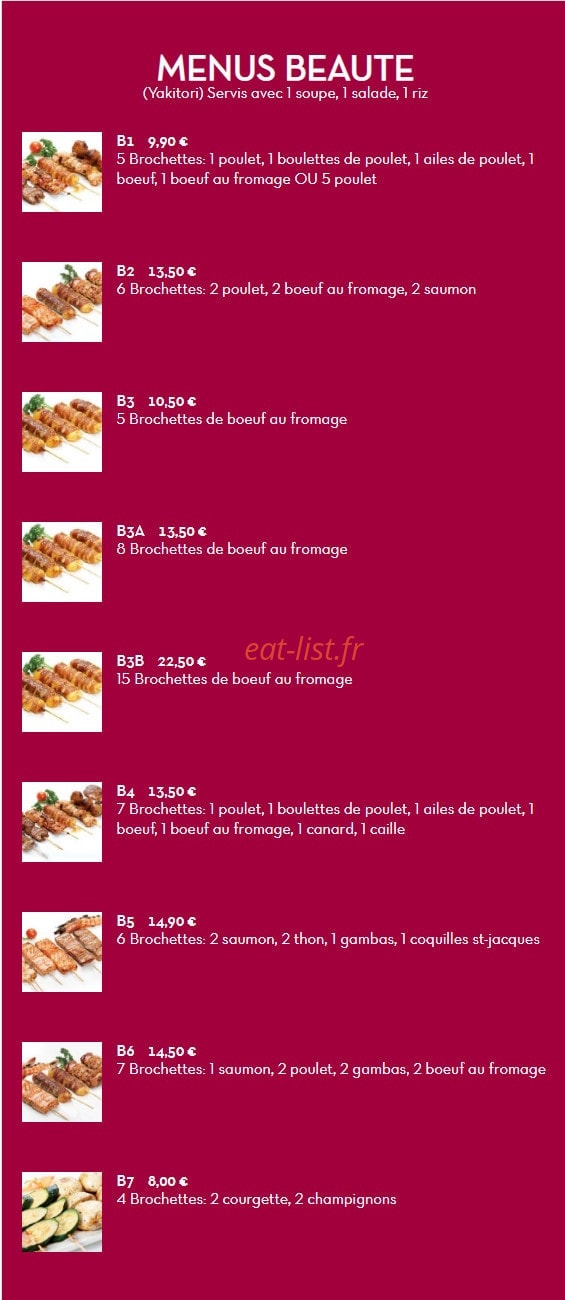 Sushi Line — carte page 4