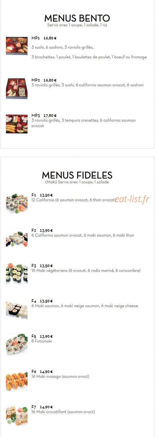 Sushi Line — carte page 11
